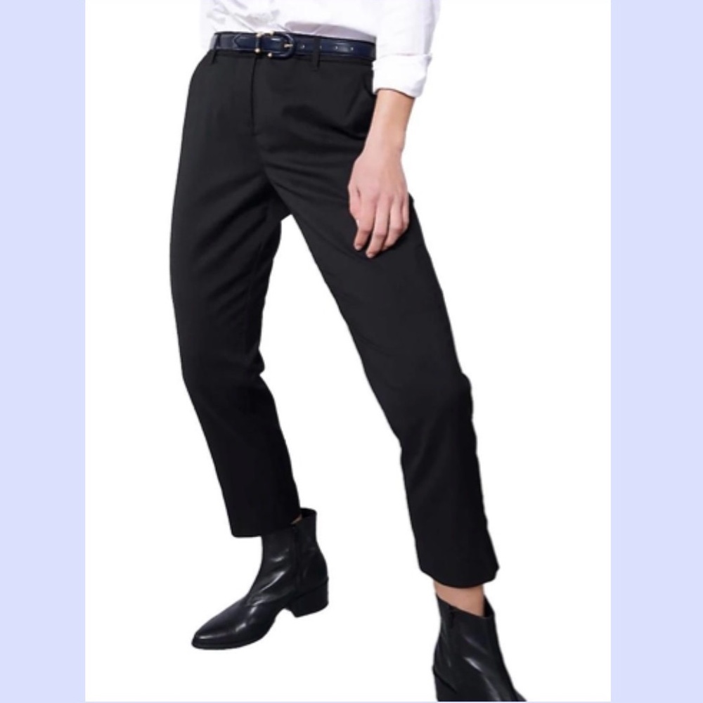 Wildfang Lemon Crepe Slim Crop Pant Size 2